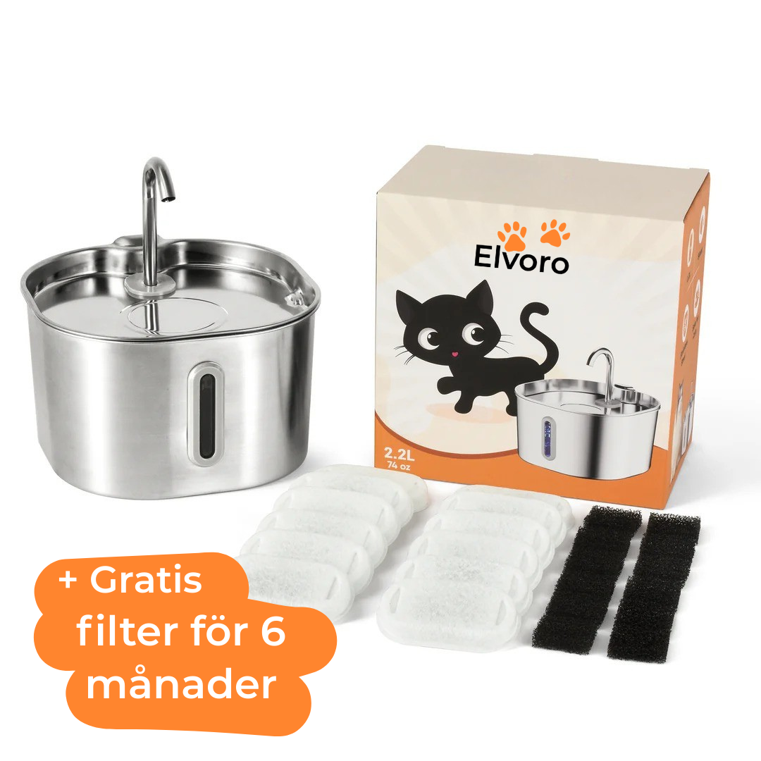 Kattfontänen™ – Friskt rinnande vatten som din katt älskar