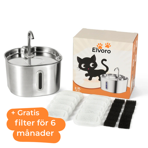 Kattfontänen™ – Friskt rinnande vatten som din katt älskar
